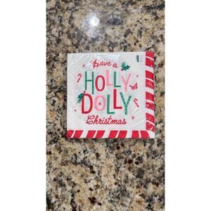 NWT Dolly Parton "Have a Holly Dolly Christmas" Napkins — 16 ct